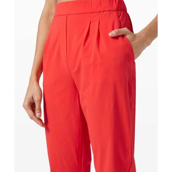 Lululemon Your True Trouser High Rise Crop, Carnation Red, Sz 6, EUC - Picture 8 of 10